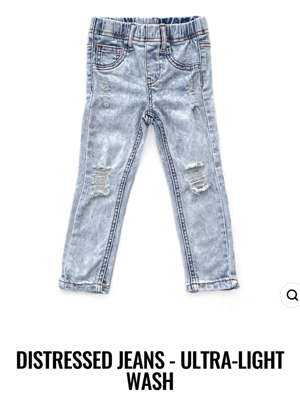 Lenox James Distressed Ultra-Light Wash Jeans